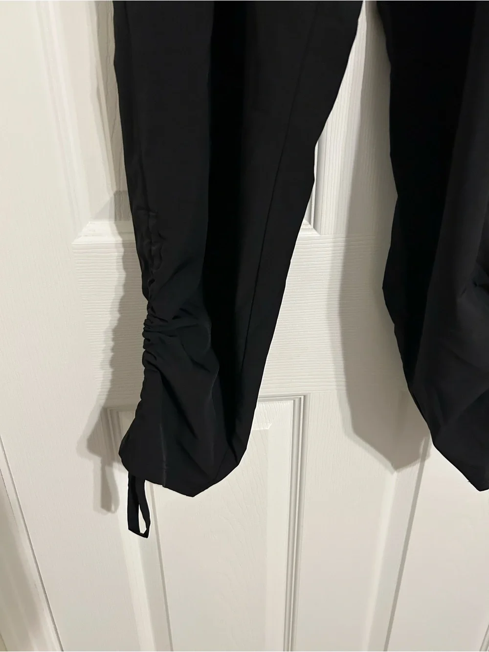 Maurices inMotion Womens Black Ruched Hem Active‎ Jogger Pants Large